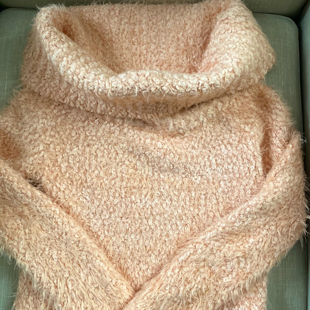 Mink Pink “Just You” Peach Sweater